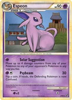 Espeon (HGSS Undaunted), Deck Exclusives