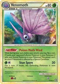 Venomoth (HGSS Triumphant), Deck Exclusives