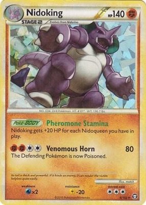 Nidoking (Cracked Ice Holo), Deck Exclusives