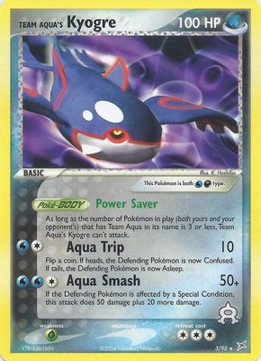 Team Aqua's Kyogre (EX Team Magma vs Team Aqua), Deck Exclusives