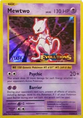 Mewtwo (Prerelease) [Staff], XY Promos