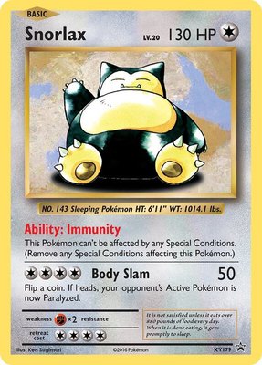 Snorlax, XY Promos
