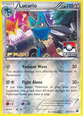 Lucario (Pokemon League) [1st Place], League & Championship Cards
