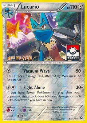 Lucario (Pokemon League) [4th Place], League & Championship Cards