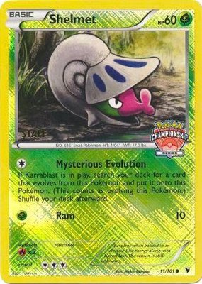 Shelmet 11/101 (Championship Series) [Staff], League & Championship Cards