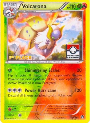 Volcarona (Pokemon League) [1st Place], League & Championship Cards