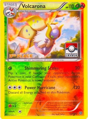 Volcarona (Pokemon League) [3rd Place], League & Championship Cards