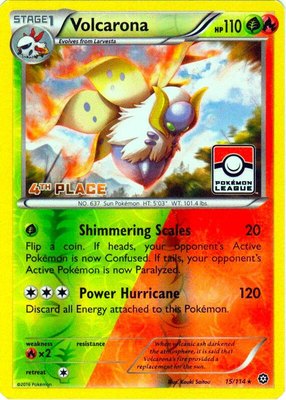 Volcarona (Pokemon League) [4th Place], League & Championship Cards