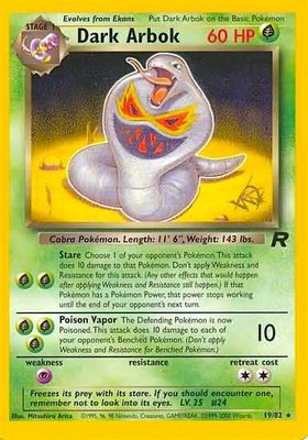 Dark Arbok [W Stamped], WoTC Promo