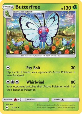 Butterfree, SM Base Set