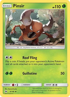 Pinsir, SM Base Set