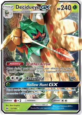 Decidueye GX, SM Base Set