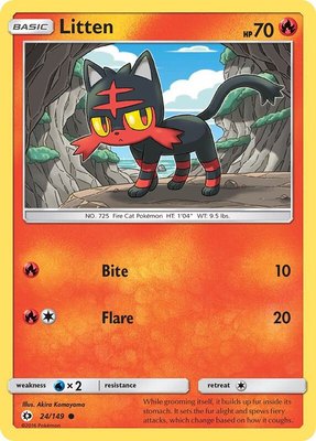Litten, SM Base Set