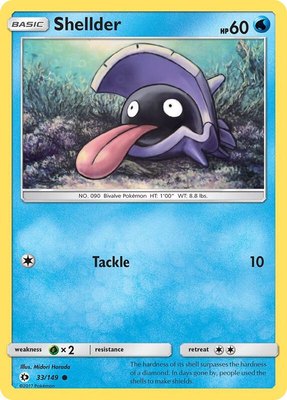 Shellder, SM Base Set