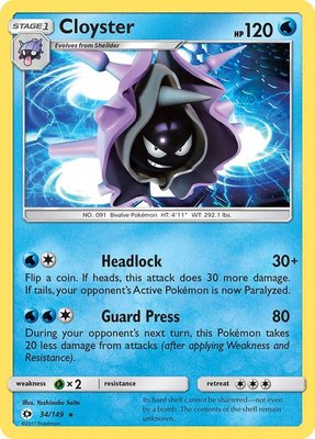 Cloyster, SM Base Set