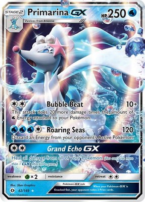 Primarina GX, SM Base Set