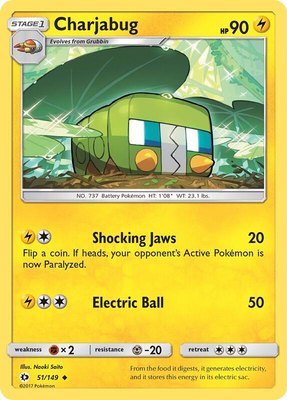Charjabug, SM Base Set