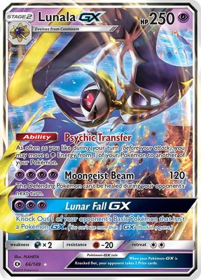 Lunala GX, SM Base Set