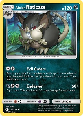 Alolan Raticate, SM Base Set