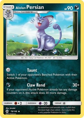 Alolan Persian, SM Base Set