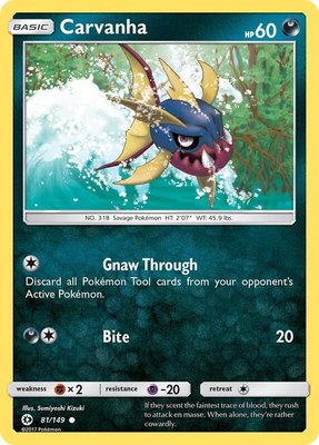 Carvanha, SM Base Set