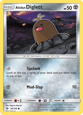 Alolan Diglett, SM Base Set