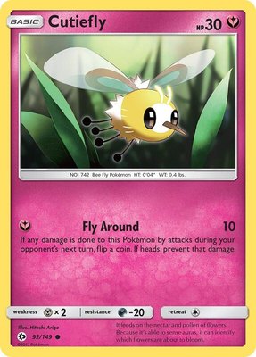 Cutiefly, SM Base Set