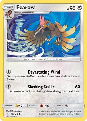 Fearow, SM Base Set