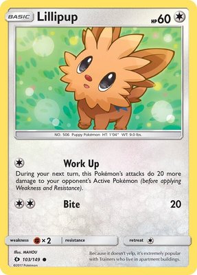 Lillipup, SM Base Set