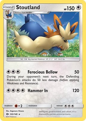 Stoutland, SM Base Set