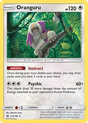 Oranguru, SM Base Set