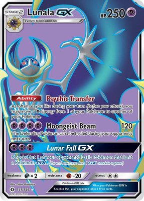 Lunala GX (Full Art), SM Base Set