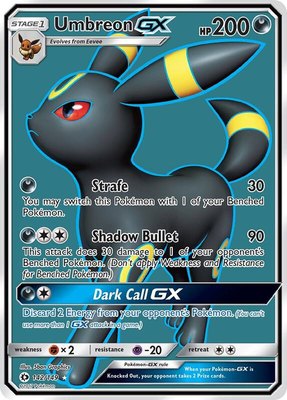 Umbreon GX (Full Art), SM Base Set