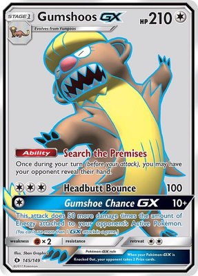 Gumshoos GX (Full Art), SM Base Set