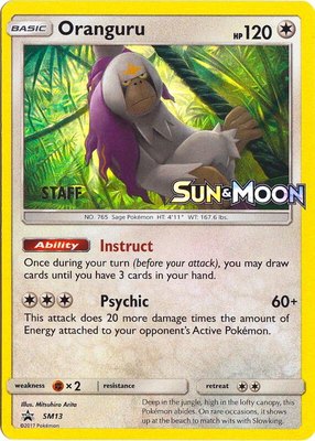 Oranguru (Prerelease) [Staff], SM Promos