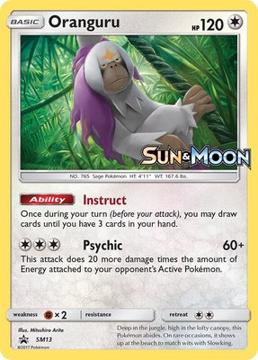 Oranguru (Prerelease), SM Promos