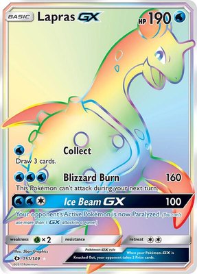 Lapras GX (Secret), SM Base Set