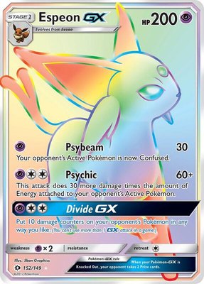 Espeon GX (Secret), SM Base Set