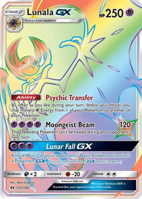 Lunala GX (Secret), SM Base Set
