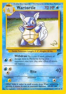 Wartortle [W Stamped], WoTC Promo