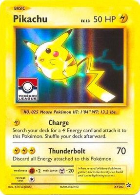 Pikachu (Pokemon League), League & Championship Cards