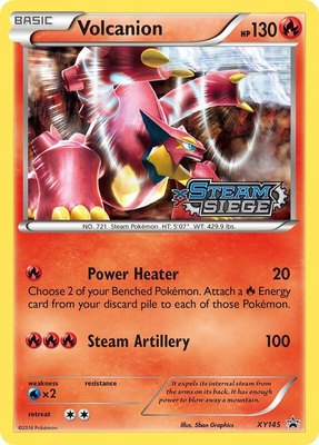 Volcanion (XY Steam Siege Prerelease), XY Promos