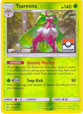 Tsareena (League Challenge) [2nd Place], League & Championship Cards