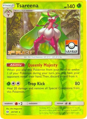 Tsareena (League Challenge) [3rd Place], League & Championship Cards