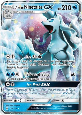 Alolan Ninetales GX, SM - Guardians Rising