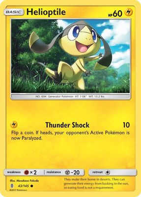 Helioptile, SM - Guardians Rising