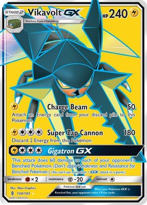 Vikavolt GX (Full Art), SM - Guardians Rising