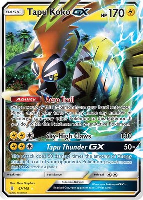 Tapu Koko GX, SM - Guardians Rising