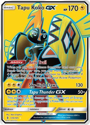Tapu Koko GX (Full Art), SM - Guardians Rising
