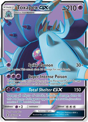 Toxapex GX (Full Art), SM - Guardians Rising